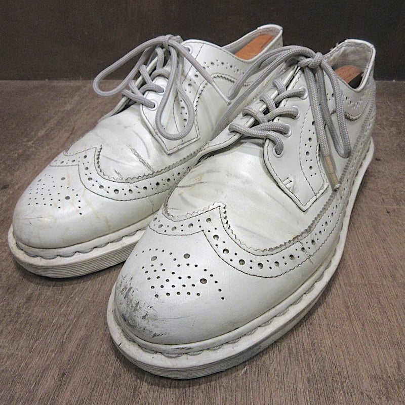 Dr.Martens○ウイングチップ5ホールシューズ白size UK 7○251016z4-m