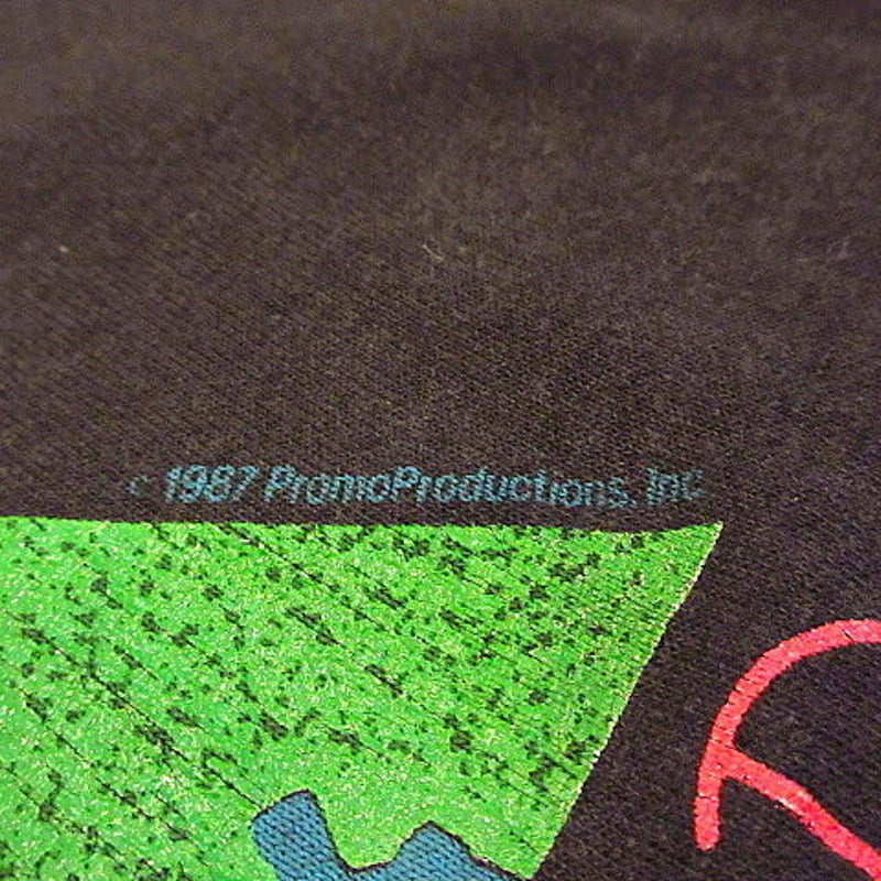 ビンテージ80's○PINK FLOYD 1988年ワールドツアープリントTシャツ黒