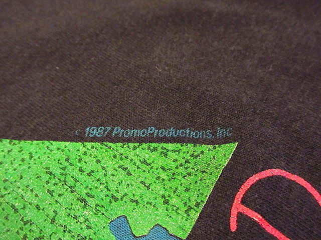 ビンテージ80's○PINK FLOYD 1988年ワールドツアープリントTシャツ黒