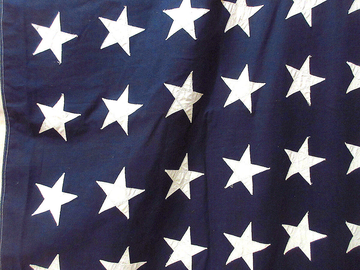 ビンテージ40's50's○48星アメリカ星条旗size 147cm×291cm○210727