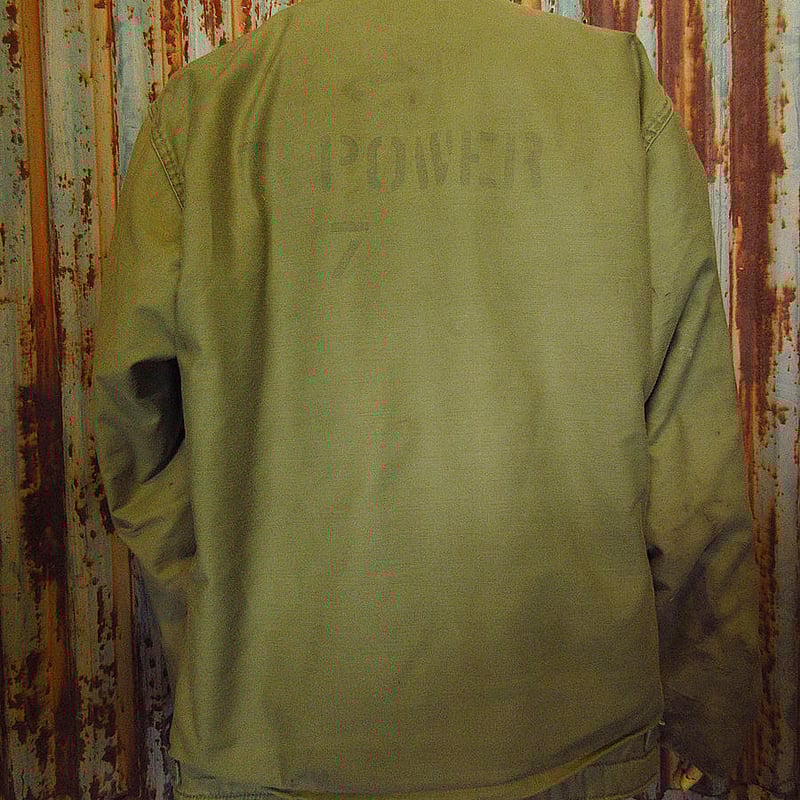 ビンテージ70's○U.S.NAVY A-2ステンシル入りデッキジャケット ビンテージ70's○U.S.NAVY A-2ステンシル入りデッキジャケット