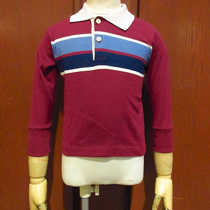ビンテージ70's○Health-texキッズラガーシャツsize 3T ビンテージ70's○Health-texキッズラガーシャツsize 3T