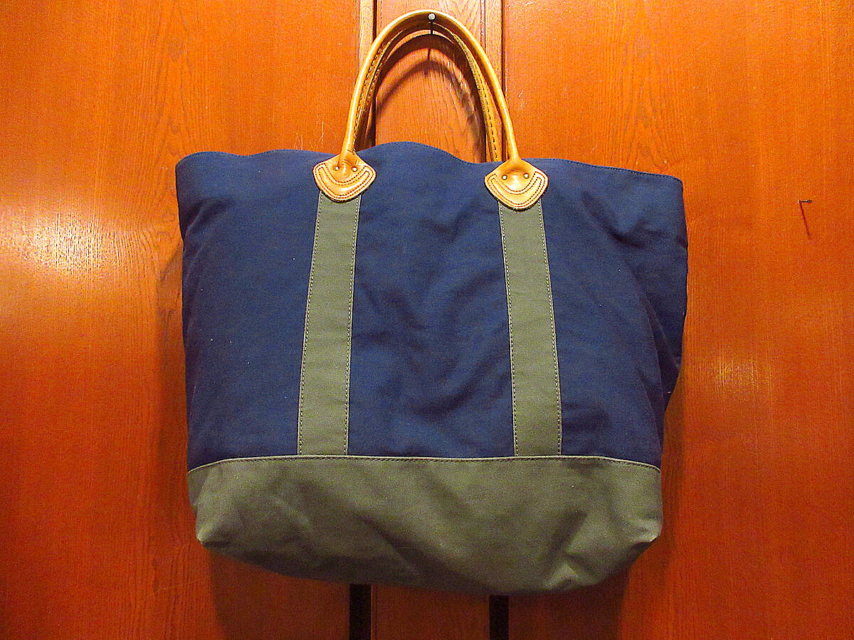LLBean 山タグ レザーハンドル キャンバス トートバッグ ラージサイズ LLBean 山タグ レザーハンドル キャンバス トートバッグ ラージ