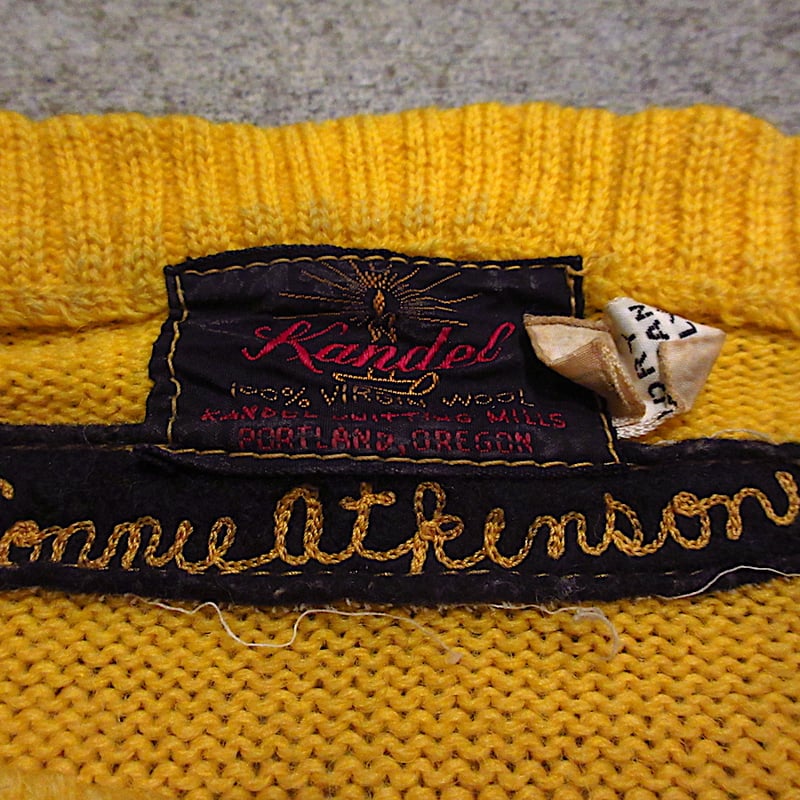 USA製50s~60s Vintage Kandel twotone Knit