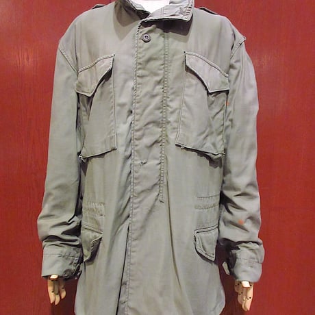 80年代 アメリカ軍 M65 フィールドジャケット M-R ビンテージ 古着 60s 米軍 US ARMY M-51 後期型 9oz コットンサテン