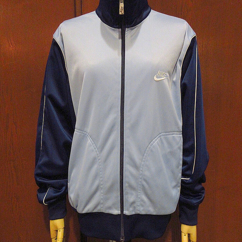 ビンテージ80's○NIKE紺タグツートーンジップアップジャージ紺 ビンテージ80's○NIKE紺タグツートーンジップアップジャージ紺