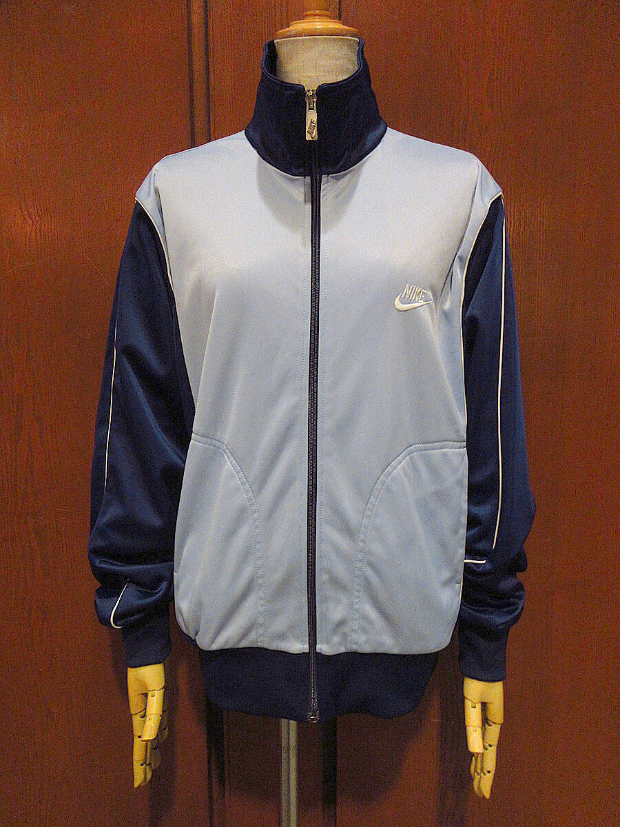 ビンテージ80's○NIKE紺タグツートーンジップアップジャージ紺 ビンテージ80's○NIKE紺タグツートーンジップアップジャージ紺