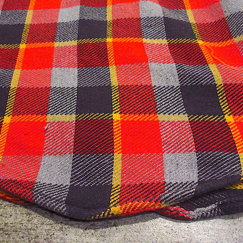 ビンテージ60's○WINTER Kingチェックヘビーネルシャツ○231028m5-m-ls