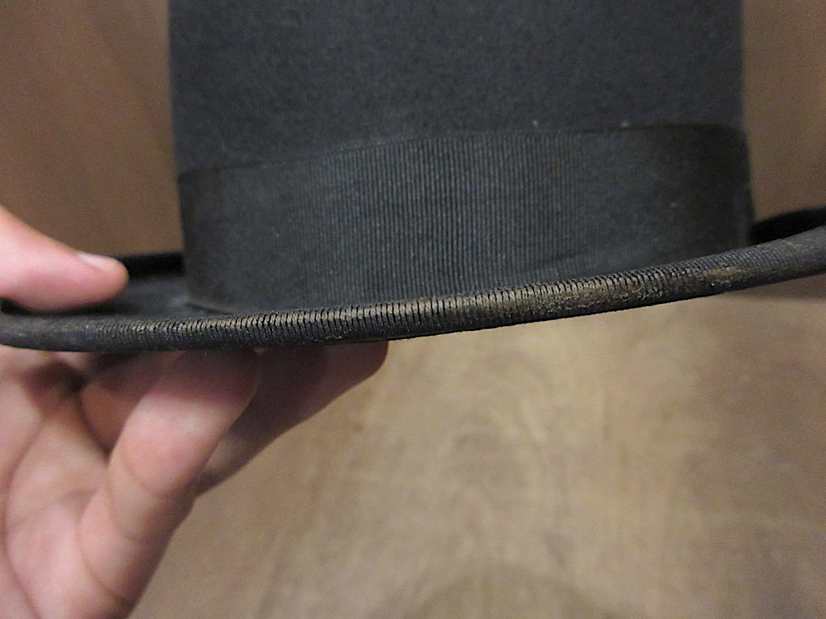 ビンテージ20's30's○ボーラーハット黒○250608z6-m-ht-flt