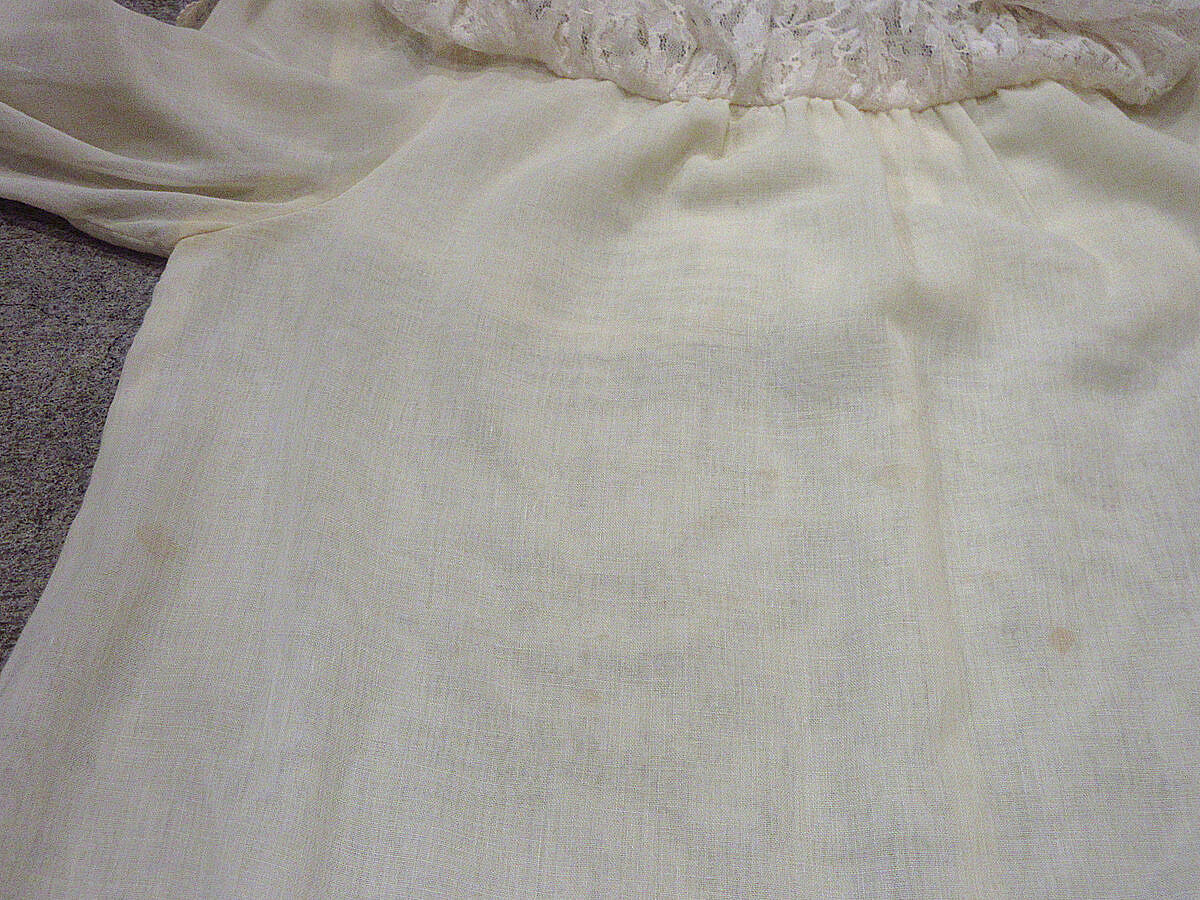 ビンテージ70's○GUNNE SAXレディースレース×シースルー長袖 ビンテージ70's○GUNNE SAXレディースレース×シースルー長袖