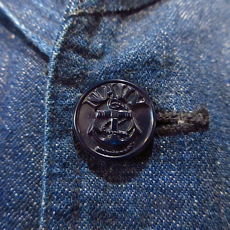 ビンテージ40's○U.S.NAVYショールカラーデニムカバーオール ビンテージ40's○U.S.NAVYショールカラーデニムカバーオール