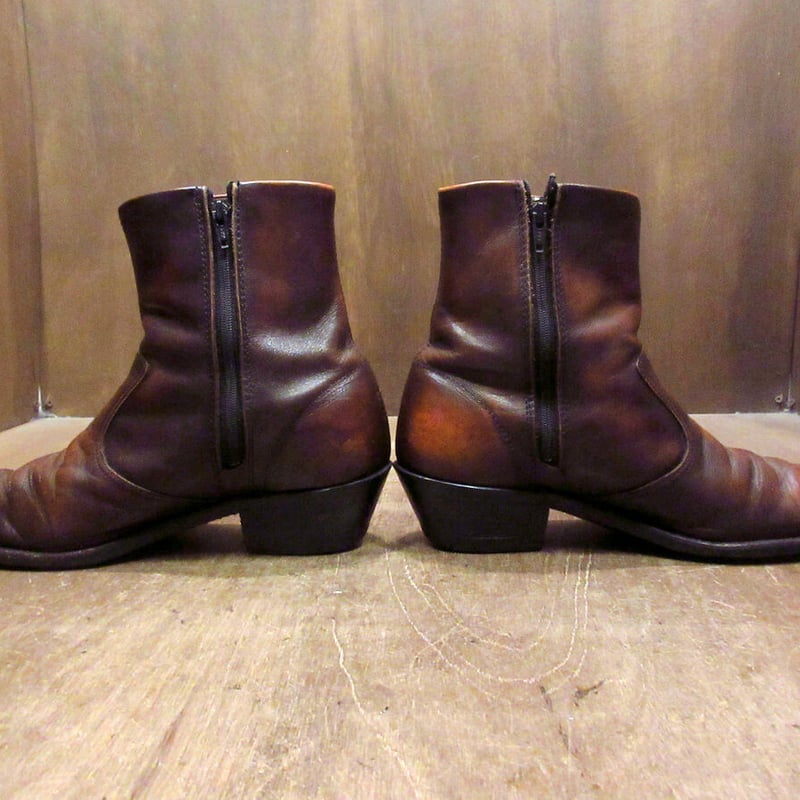 ビンテージ70's○ウエスタンサイドジップブーツsize 8 1/2 EE