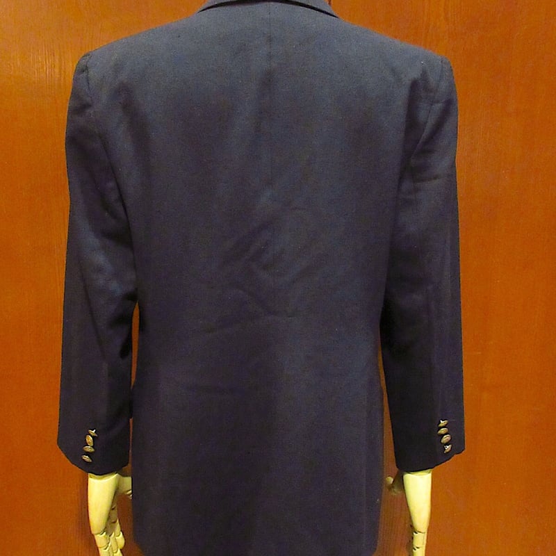 LAUREN RALPH LAURENレディース金ボタンテーラードジャケット紺size 10P