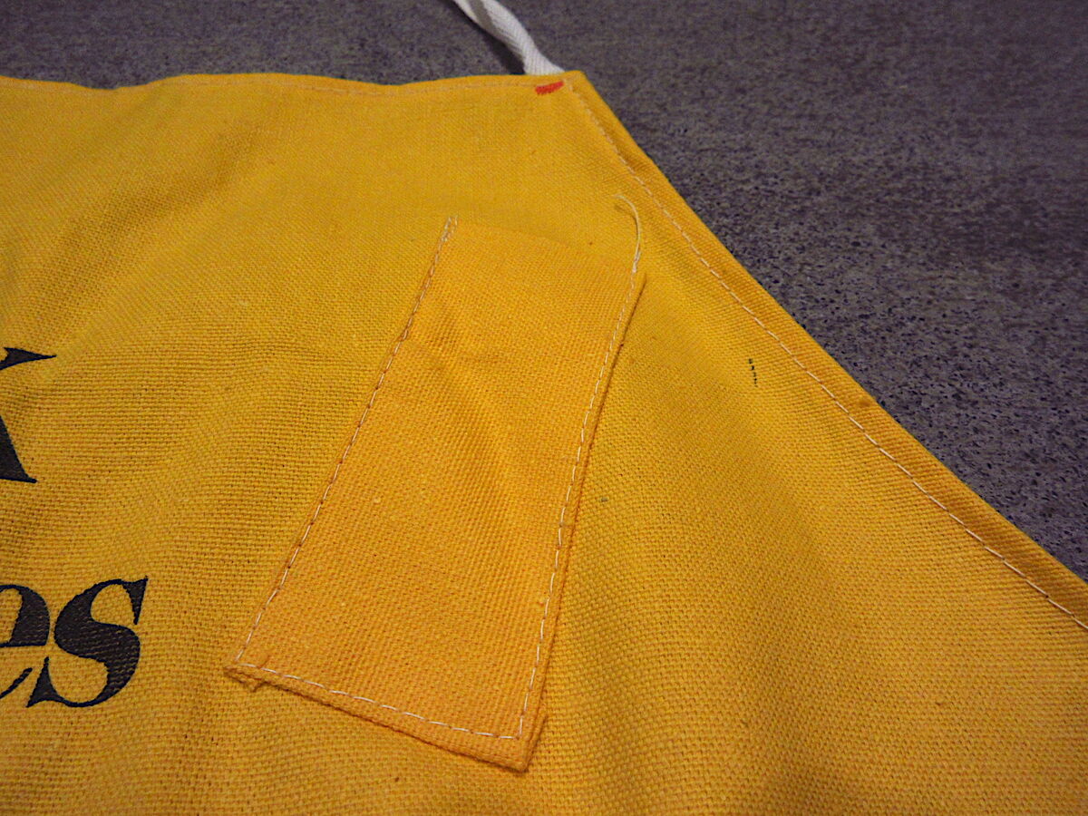 ビンテージ60's○DEADSTOCK KODAKキャンバスワークエプロン黄○230602c4