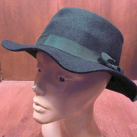 黒 ウールハット SALON de CHAPEAU SALON 黒 ウールハット SALON de CHAPEAU SALON