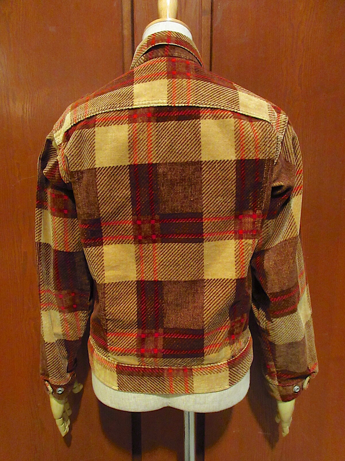 ビンテージ70's○Levi'sチェックコーデュロイジャケット○221209r4-m