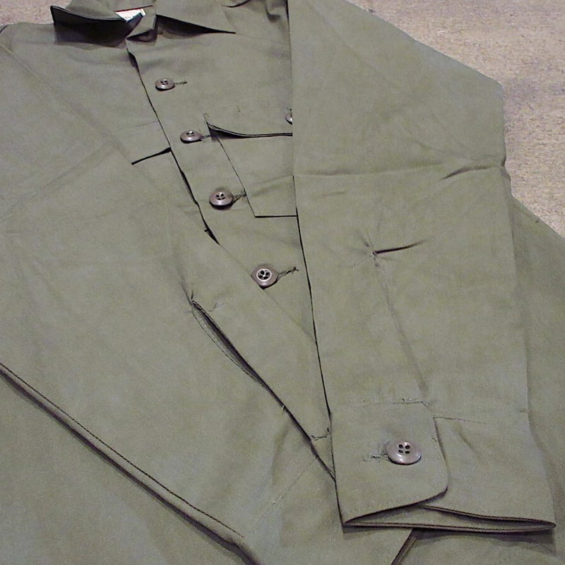 ビンテージ70's○DEADSTOCK U.S.ARMY OG-507ユーティリティシャツsi