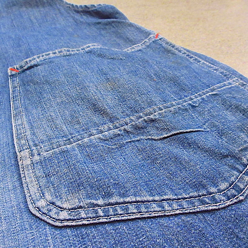 ビンテージ40's50's○POWR HOUSEデニムオーバーオール実寸W84cm○25081