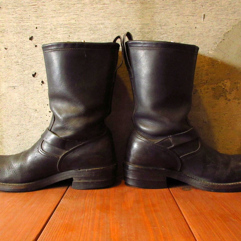 ビンテージ90's○CHIPPEWAエンジニアブーツ黒size 7 1/2 EE○230429
