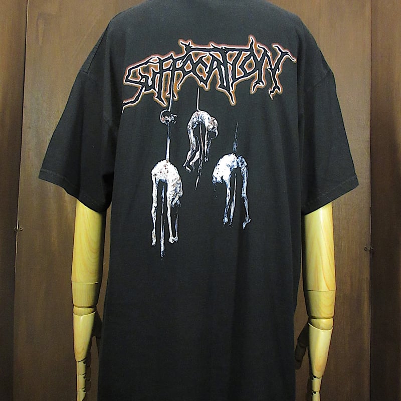 ビンテージ2000's○SUFFOCATION SOULS TO DENYプリントTシャツ黒s