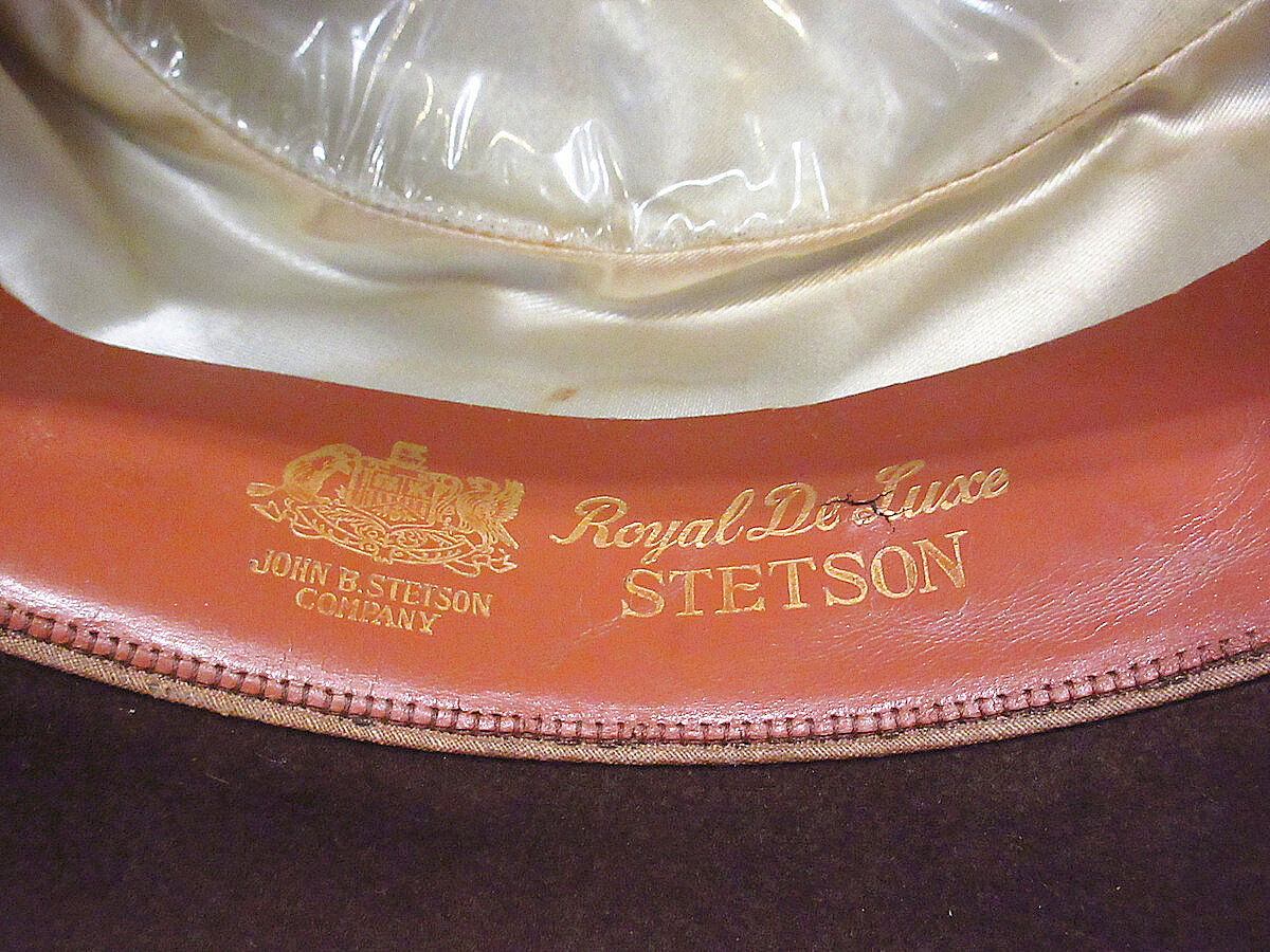 ビンテージ50's60's○STETSONポークパイハット茶○221025i3-m-ht-fl