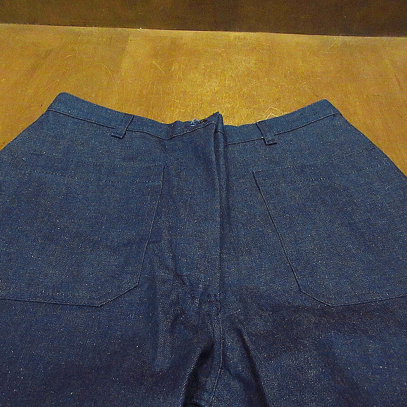 ビンテージ70's○DEADSTOCK U.S.NAVYレディースデニムセーラー