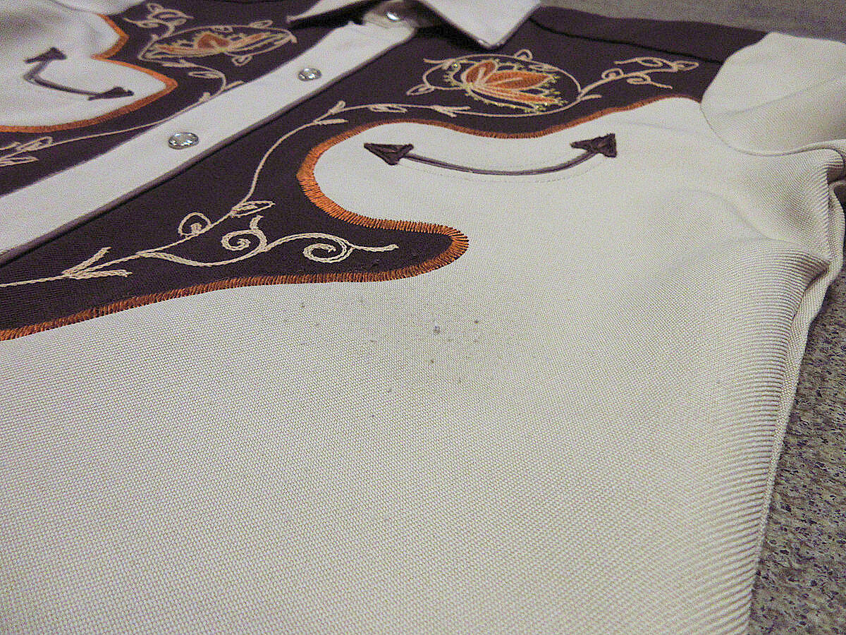 H BAR C エイチバイシー 70'sウエスタンシャツ 刺繍 ヴィンテージ H BAR C（エイチバーシー）ヴィンテージ・ウエスタンシャツ