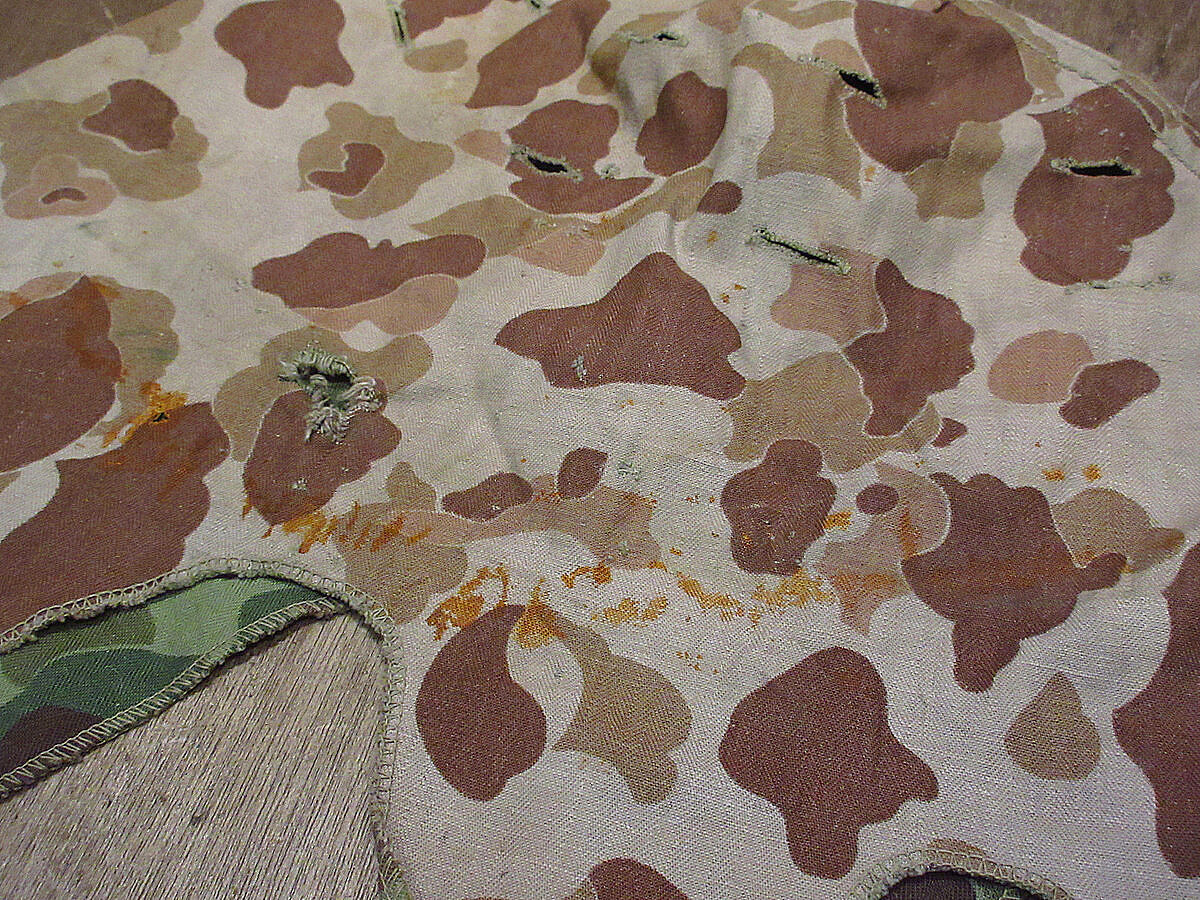 ビンテージ50's○USMCダックハンターカモM1ヘルメットカバー○230209i2