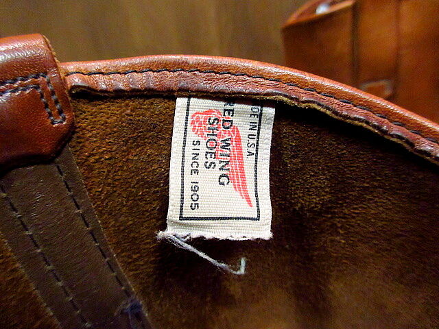 【希少、ビンテージ86年製】レッドウィング ペコス 1104 プリント羽タグ 希少、ビンテージ86年製】レッドウィング ペコス 1104 プリント