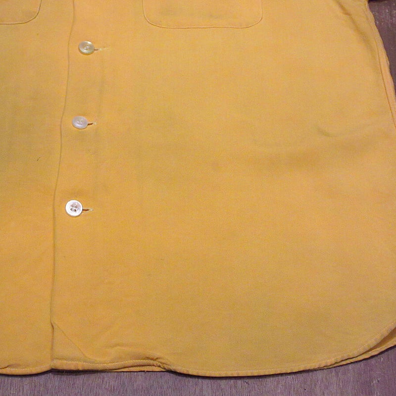 ビンテージ50's○SHORTY Bowlaway チェーンステッチボーリングシャツ