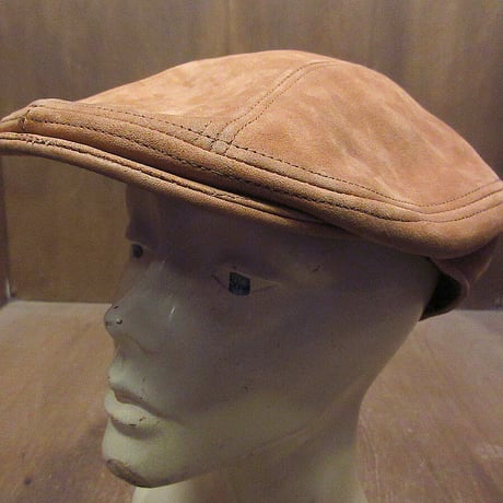 ビンテージ●STETSONヌバックハンチング帽size L/XL●221222i4-m-cp-htg ステットソン帽子キャップ茶ブラウンキャメル