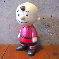 ビンテージ60’s●ハンドメイド？チャーリーブラウンセラミックドール●250319k8-doll 1960sスヌーピーピーナッツオブジェ置き物