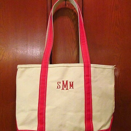 L.L.Bean キャンバストートバッグ赤 M●201008s8-bag-tt エルエルビーントートアウトドアカバン USA