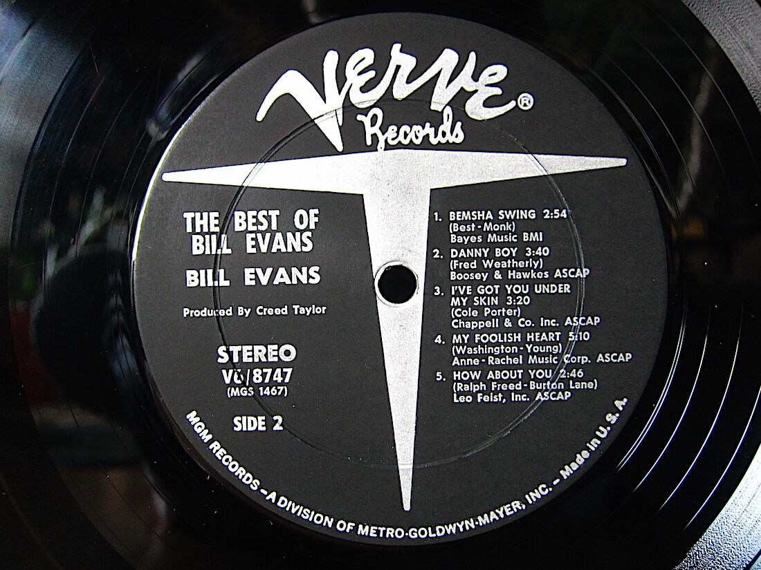 BILL EVANS○THE BEST OF BILL EVANS Verve Records BILL EVANS○THE BEST OF BILL EVANS Verve Records