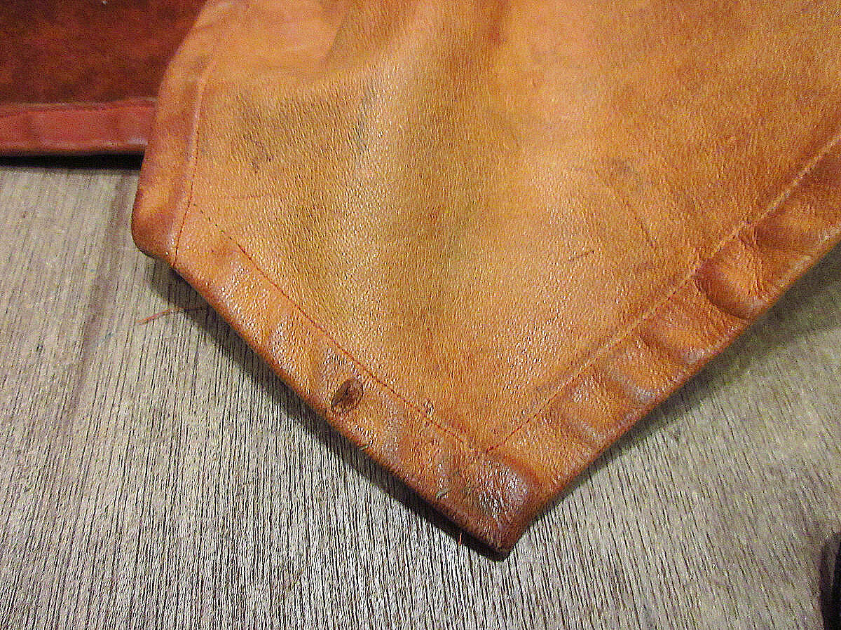 ビンテージ60's70's○レザーベスト茶○231005j3-m-vs古着1960s1970s