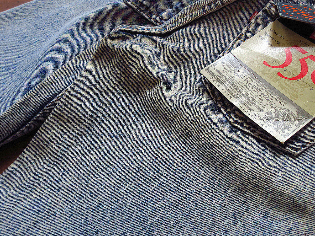 ヒ*チ様 90's Levi‘s550SALFABLACK デッドストックW36 ビンテージ90's○DEADSTOCK Levi's 550ケミカルウォッシュW29L32