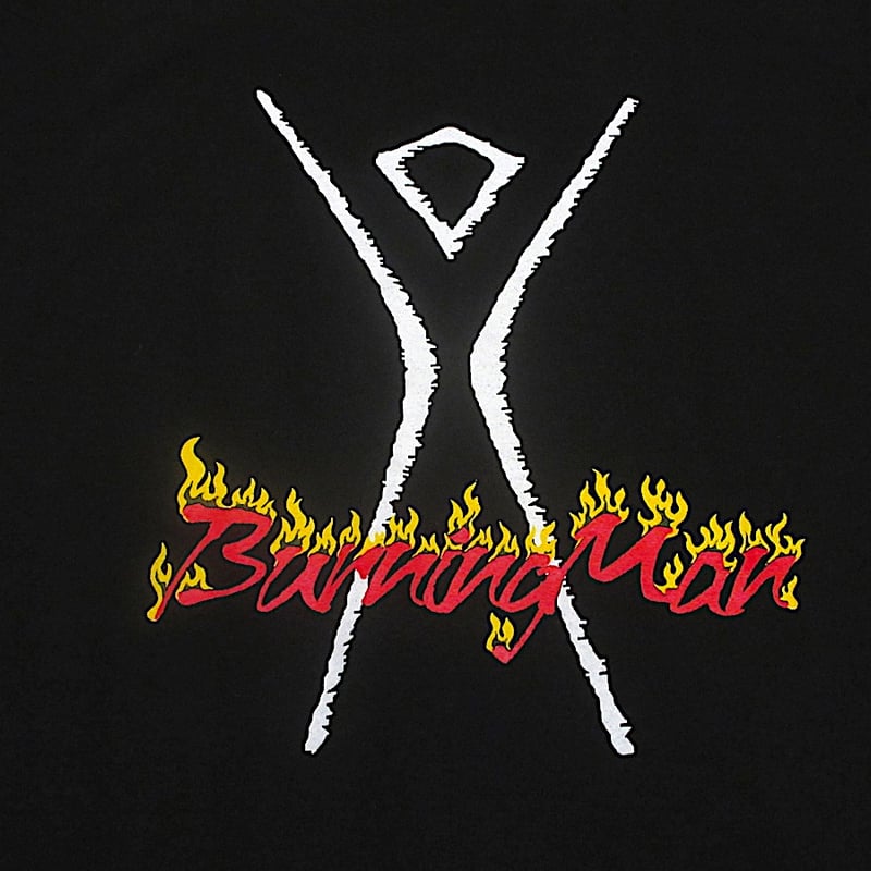 ビンテージ90's○Burning ManプリントTシャツ黒size XL○250922n1-