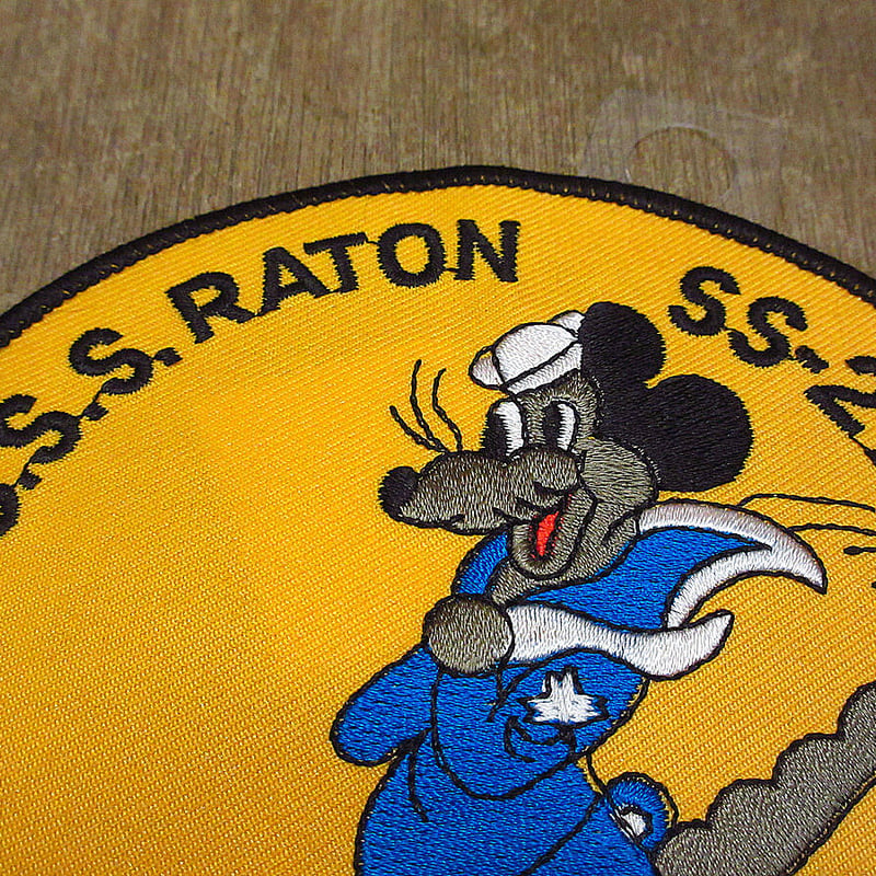 ビンテージ○ミリタリーU.S.S.RATON SS-270ワッペン○210315n8-otcl
