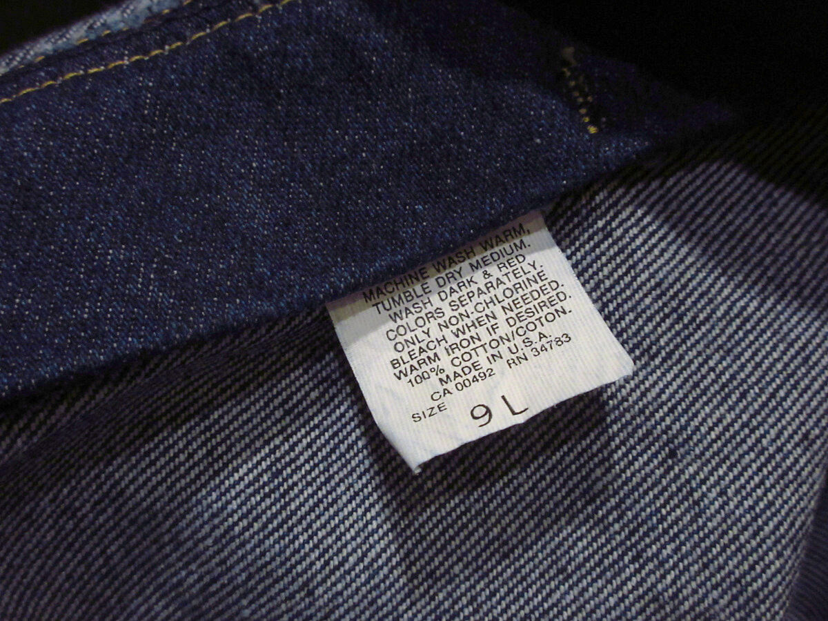 ビンテージ80's○DEADSTOCK Lee 302-8749 表記9 LONG INSEA