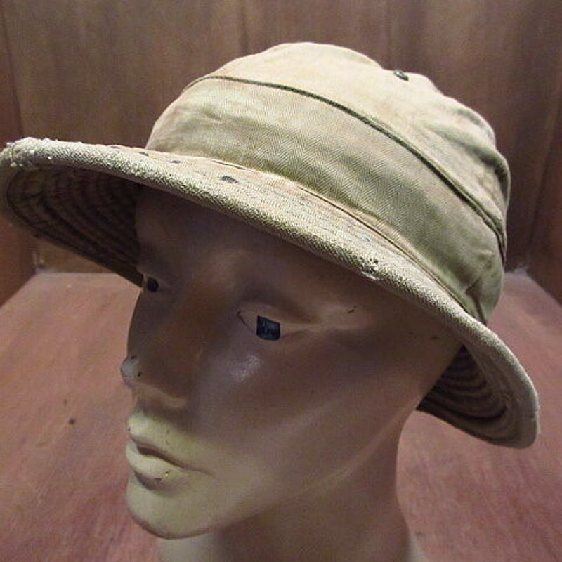 40s Vintage U.SARMY HBT ハット U.S.ARMY 40年代 WW2 DAISY MAE HBT HAT メトロハットタイプ