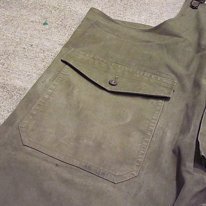 米軍 実物 USN レインパンツ WWII 40s USA製 vintage U.S.NAVY N-2 レイン デッキパンツ メンズ