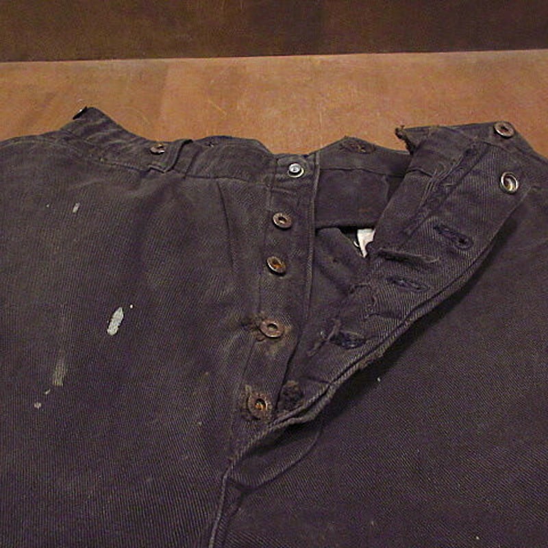 ビンテージ20's30's○UNION MADEサスペンダーボタン付きバックルバック