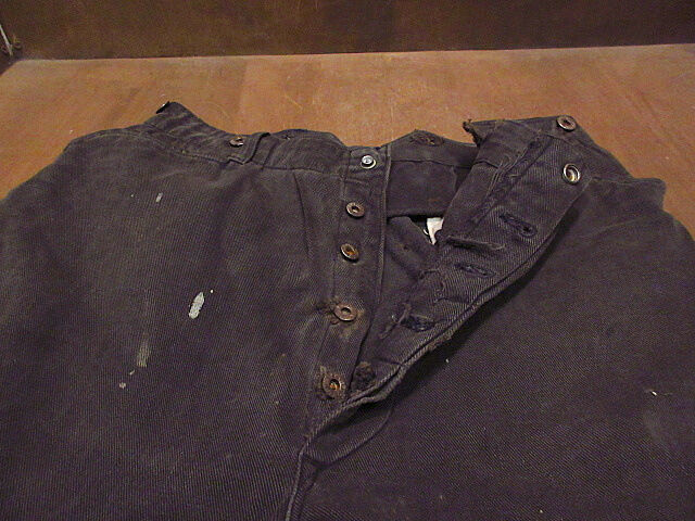 ビンテージ20's30's○UNION MADEサスペンダーボタン付きバックルバック