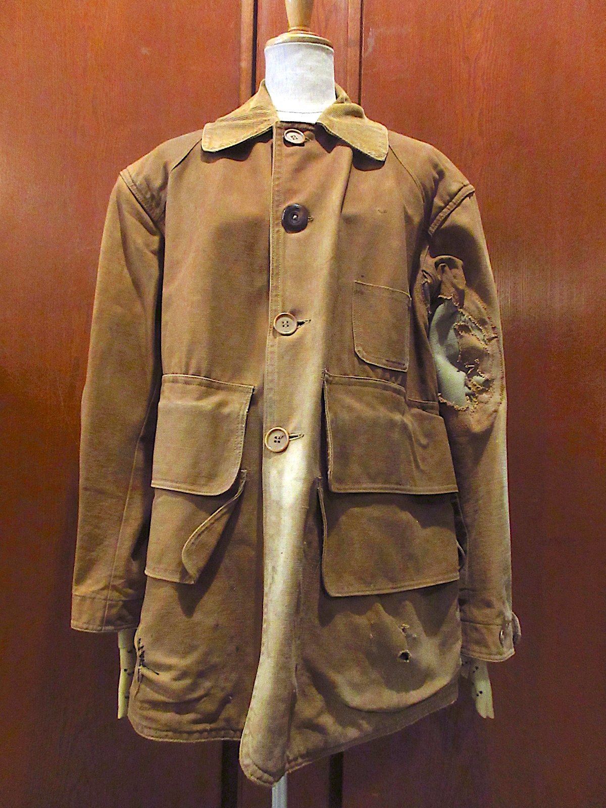 ビンテージ10's20's○ハンティングジャケット茶○250412m2-m-jk ビンテージ10's20's○ハンティングジャケット茶○250412m2-m-jk