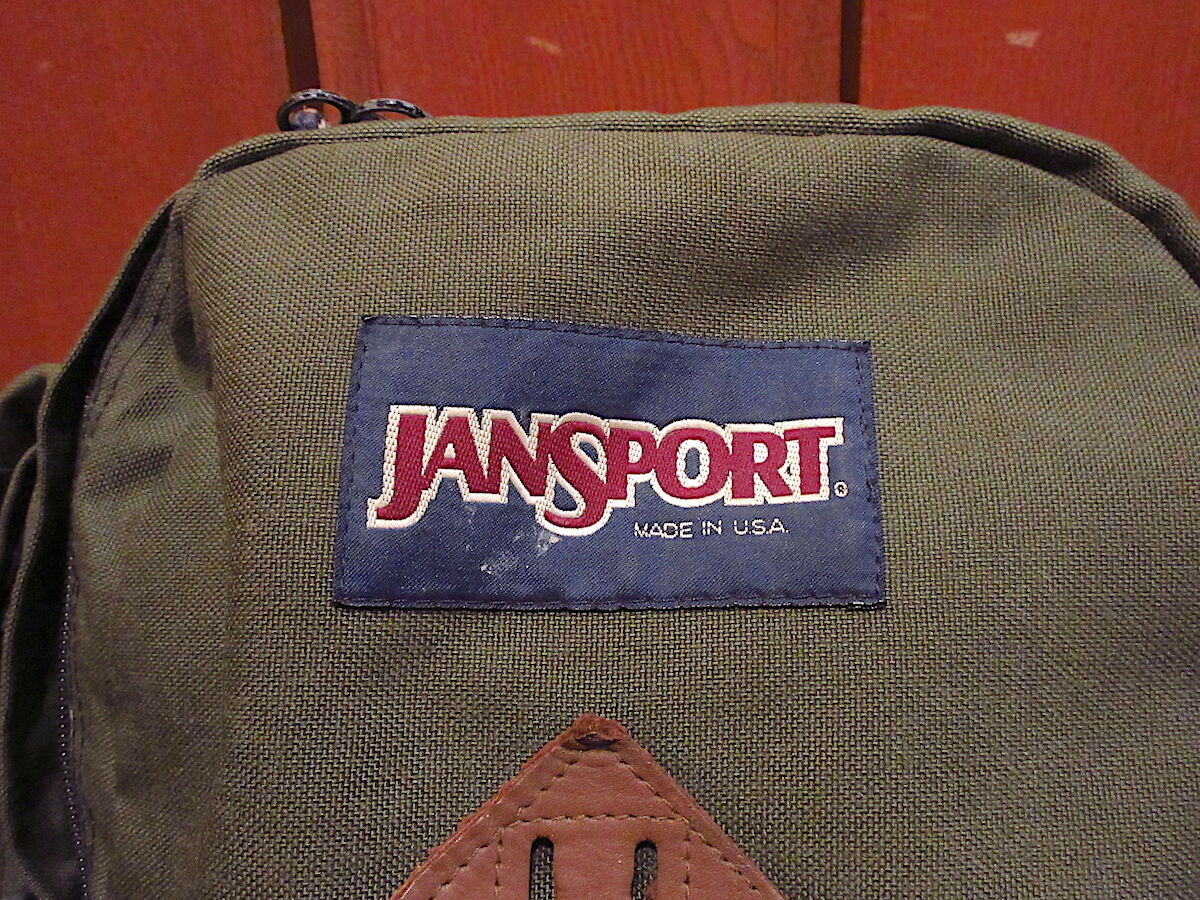 ビンテージ80's○MADE IN U.S.A. JANSPORTボトムスウェードナイロンバッ