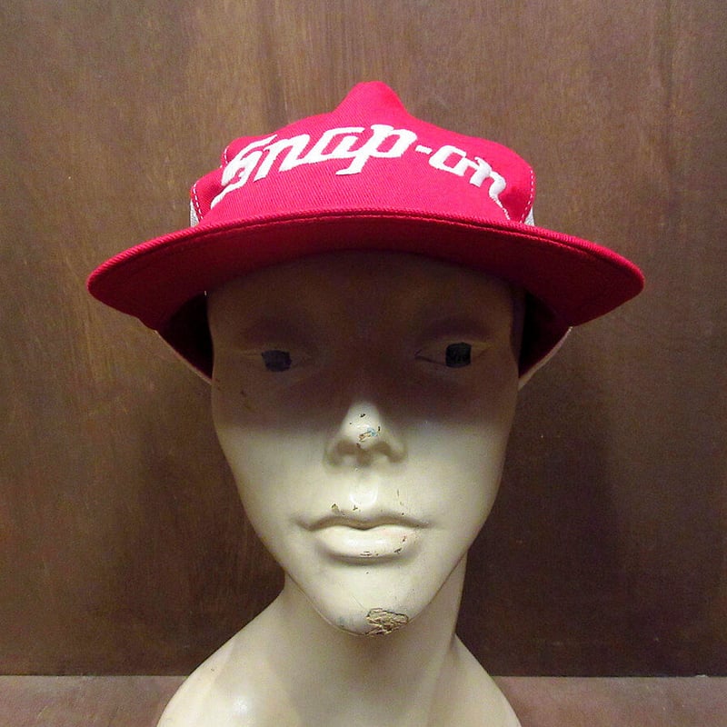 ビンテージ70's80's○K-BRAND Snap-on スナップバックメッシュキャップ