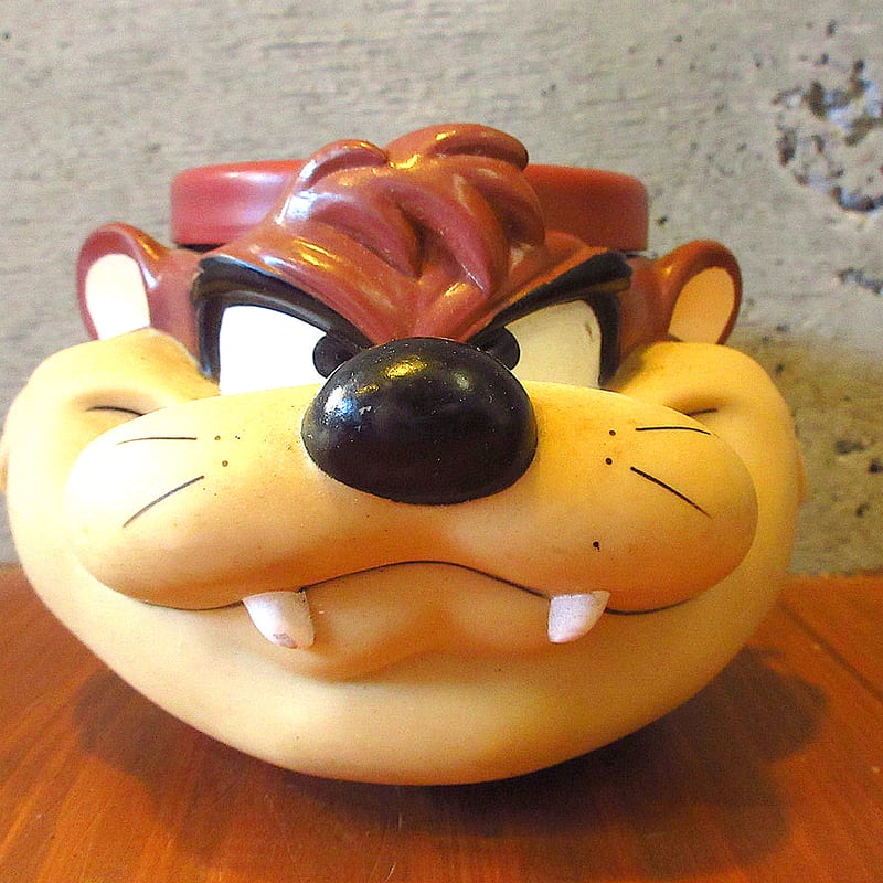 ビンテージ90's○LOONEY TUNESタズマニアンデビルフェイスマグ