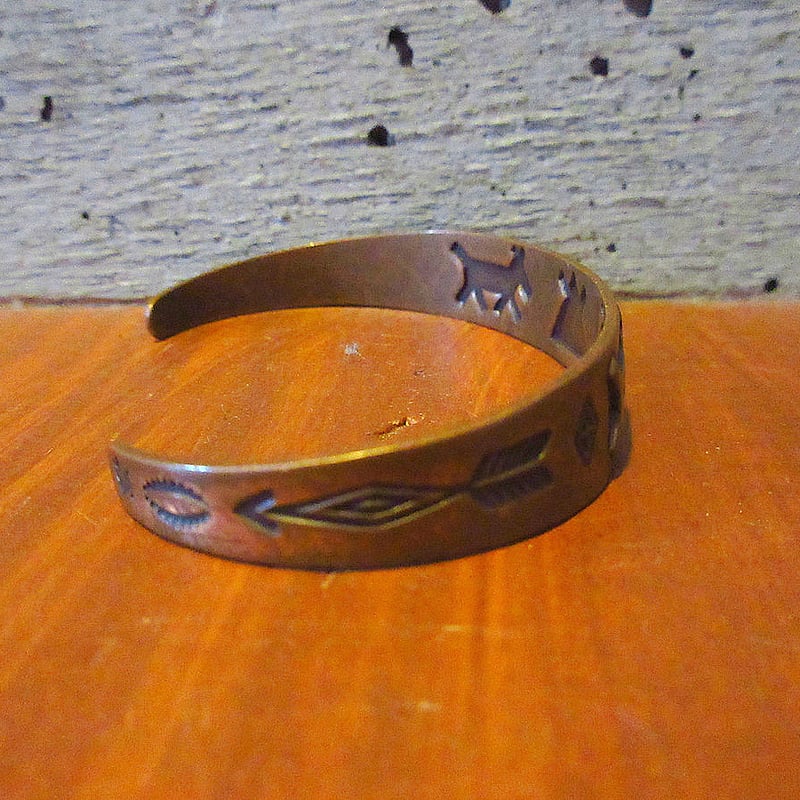 ビンテージ○BELLインディアンカッパーバングル○250618k6-bng