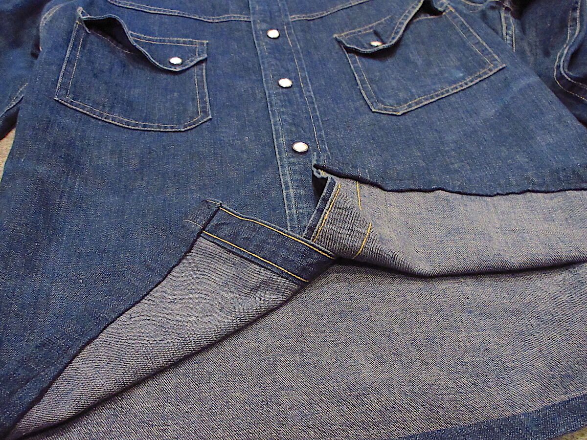 50s LEVI’S デニムウエスタンシャツ ショートホーン ヴィンテージ 古着 LEVIS / リーバイス 50s ショートホーン デニムウエスタン 長袖