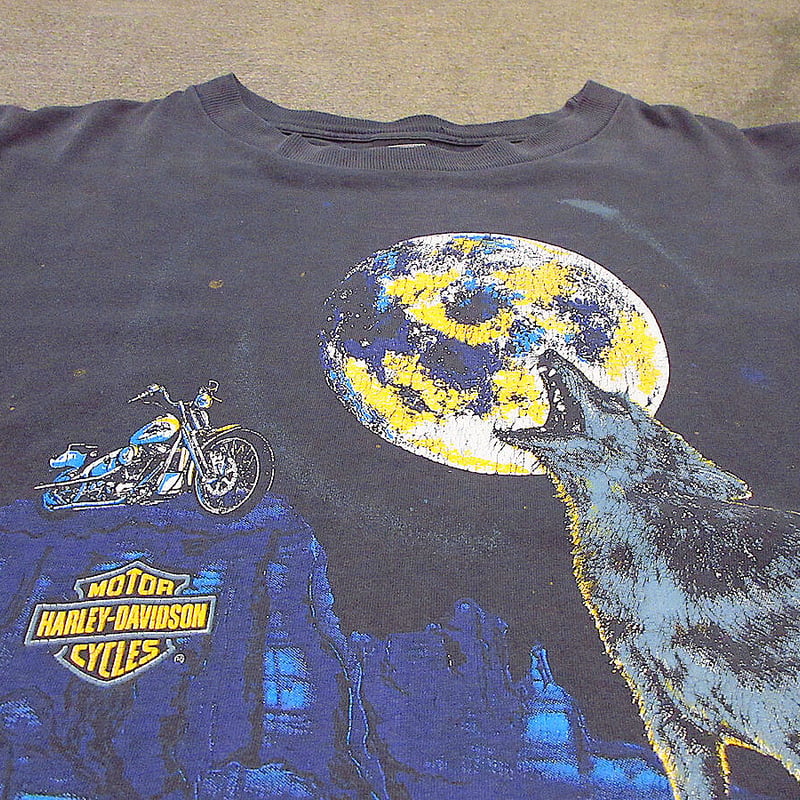 ビンテージ90's○HARLEY DAVIDSON MIDNIGHT RIDERプリントTシャ ビンテージ90's○HARLEY DAVIDSON MIDNIGHT RIDERプリントTシャ